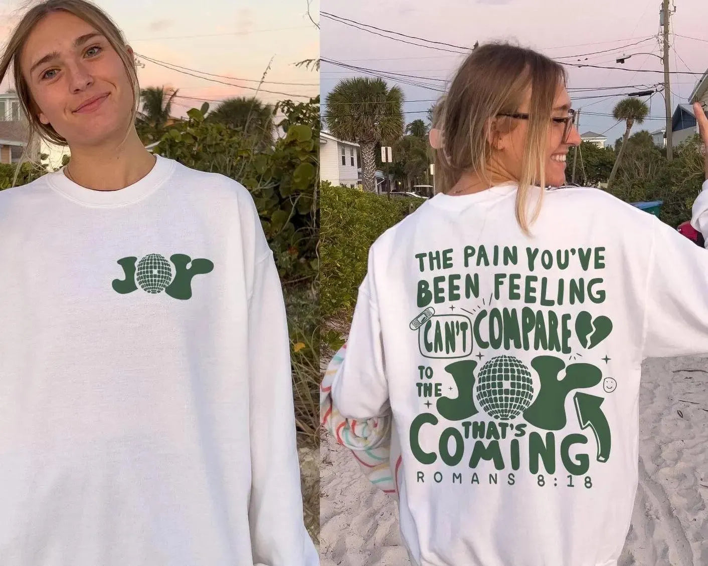 Joy Is Coming Sweatshirt