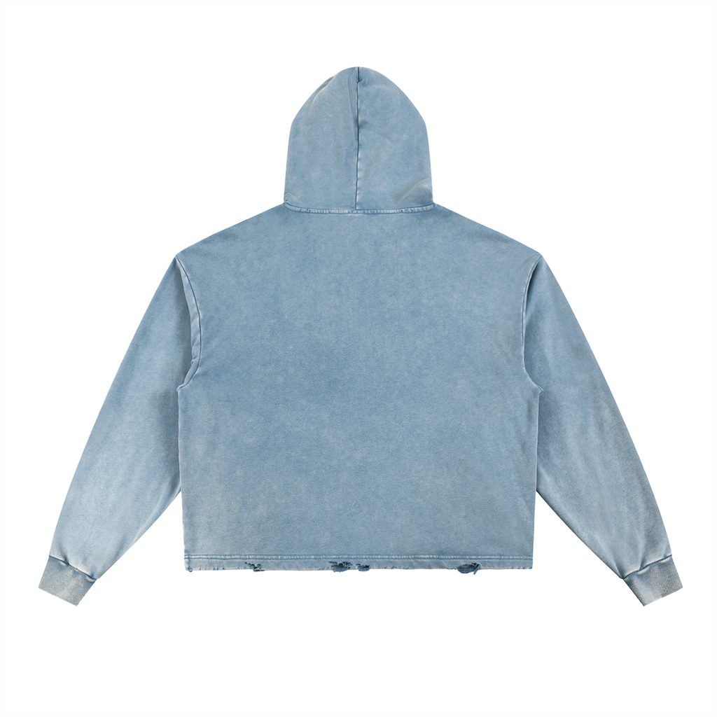 PREORDER- Imperfect Girl Vintage Washed Frayed-Hem Hoodie