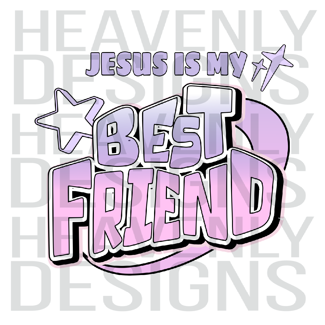 PNG FILE-Jesus Is My Best Friend