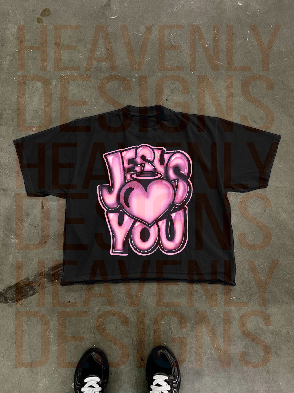 PNG FILE-Jesus Loves You-Pink