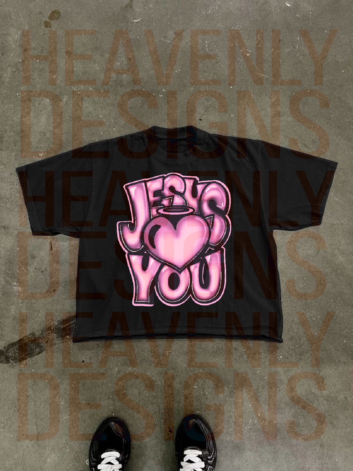 PNG FILE-Jesus Loves You-Pink