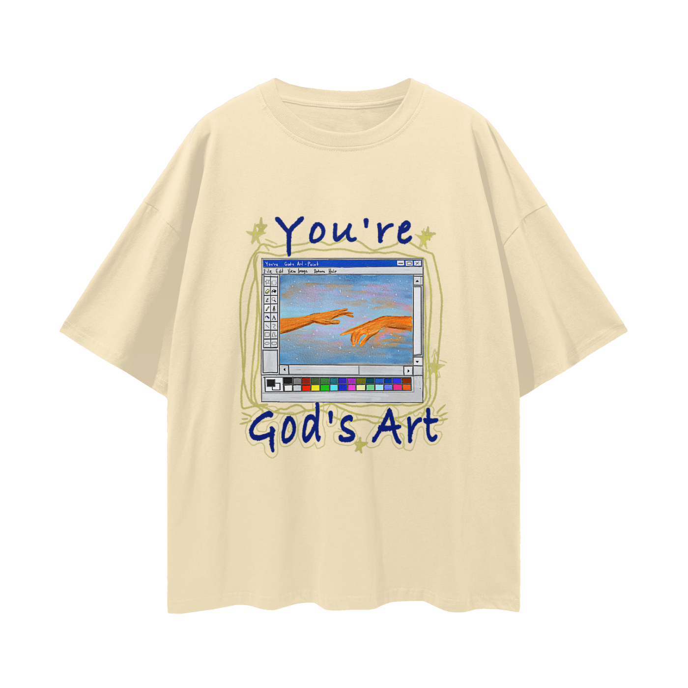PREORDER- You're God's Art  Loose Drop Shoulder T-Shirt