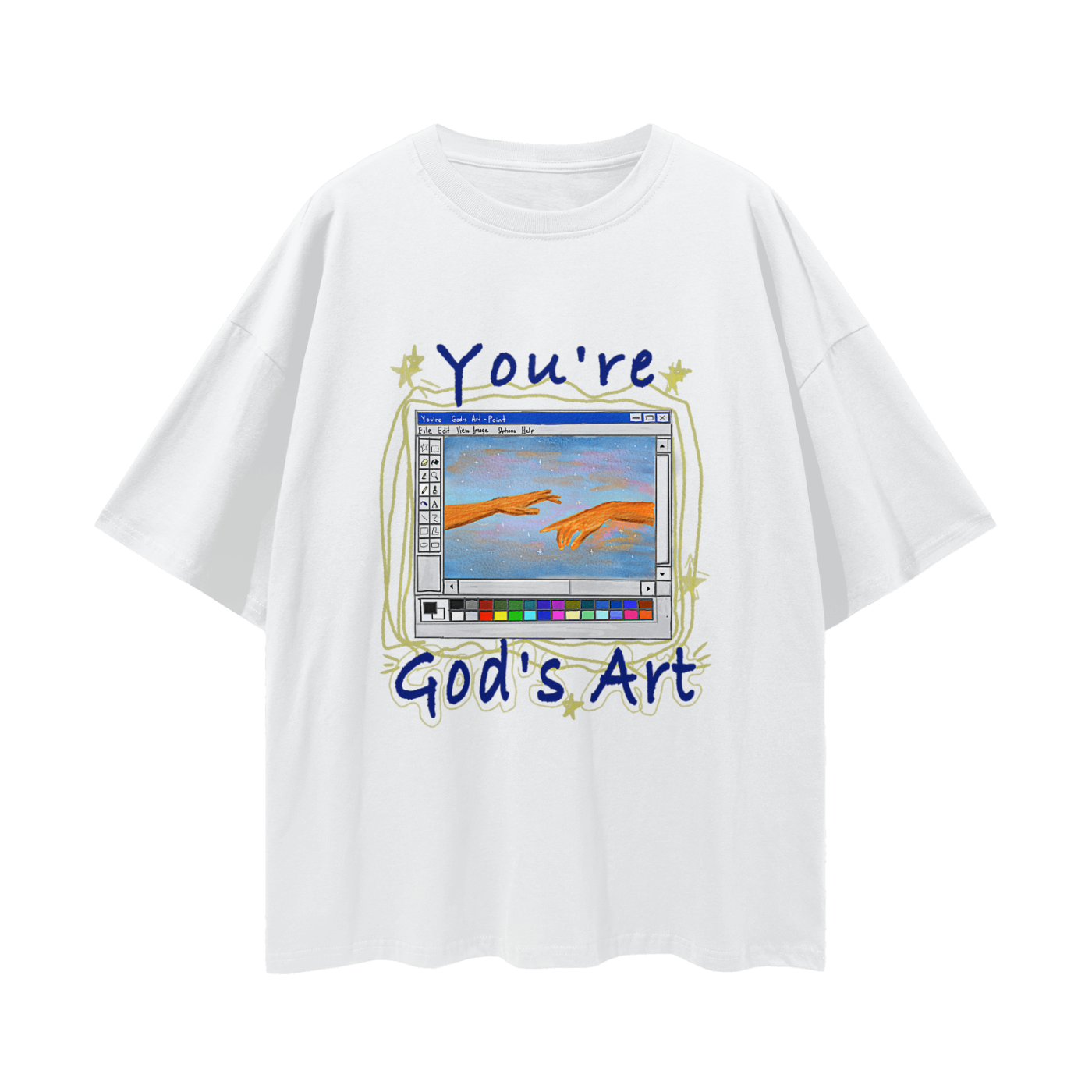 PREORDER- You're God's Art  Loose Drop Shoulder T-Shirt